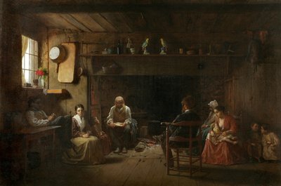 Zondagochtend, 1866 door Eastman Johnson